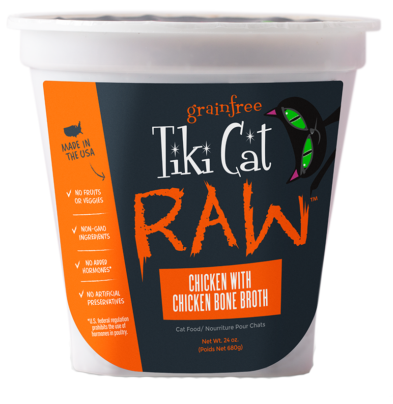 Tiki Cat Raw - Chicken w/ Chicken Bone Broth