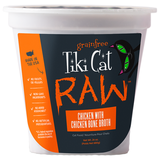 Tiki Cat Raw - Chicken w/ Chicken Bone Broth