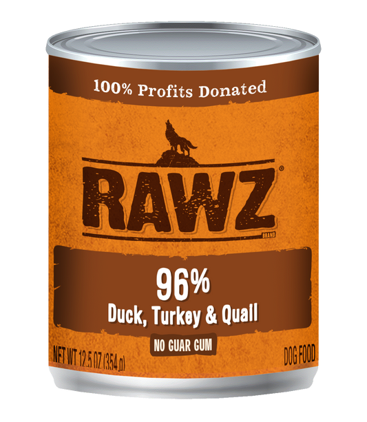 RAWZ 96% Duck, Turkey & Quail