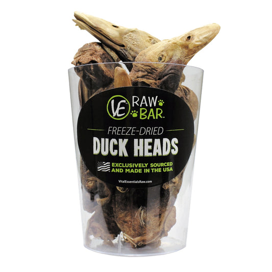 Vital Essentials Freeze-Dried Duck Heads BULK