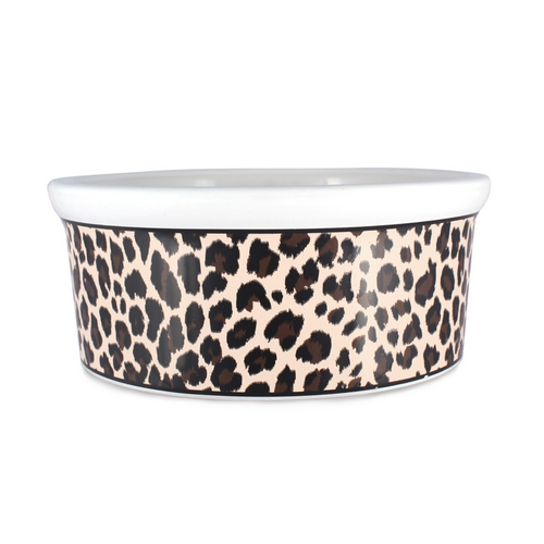 Mission Pets Leopard Ceramic Bowls