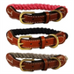 Auburn Leathercrafters Natural Cotton & Leather Collars