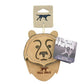 Tall Tails Natural Leather Bear Toy 4"