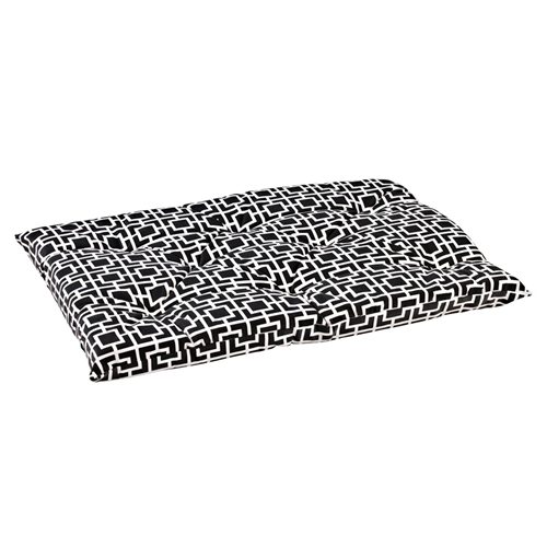 Bowsers Tufted Cushion Courtyard Grey Microvelvet