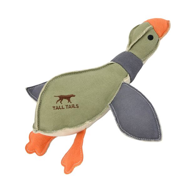 Tall Tails Canvas Duck with Squeaker