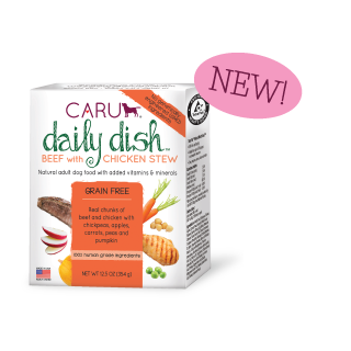 Caru Daily Dish Beef with Chicken Stew for Dogs