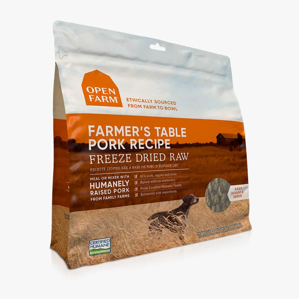Open Farm Farmer’s Table Pork Freeze Dried Recipe