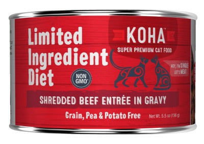KOHA Limited Ingredient Shredded Beef for Cats