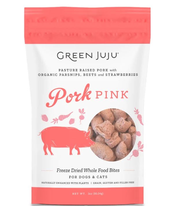 Green JuJu Pork Pink Freeze Dried Food Bites