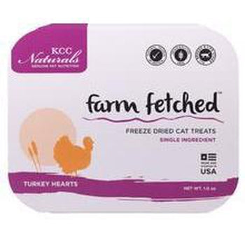 KCC Naturals Freeze Dried Turkey Hearts for Cats