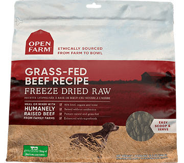 Open Farm Grass-Fed Beef Freeze Dried Recipe