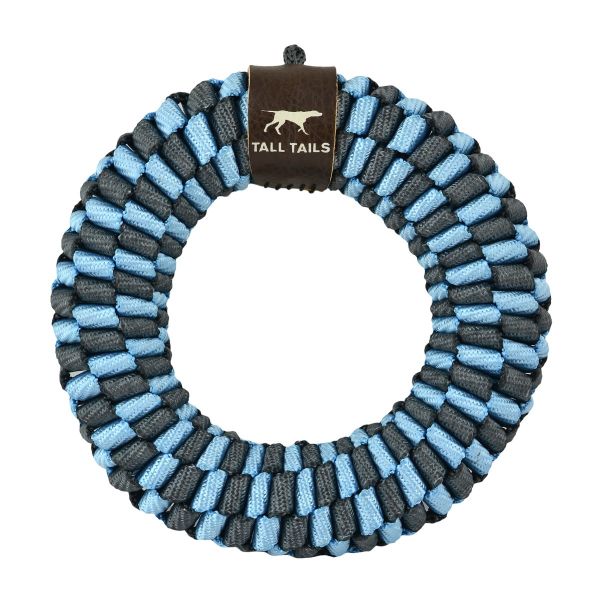 Tall Tails Blue Braided Ring Toy