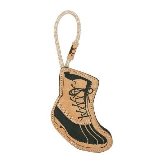 Tall Tails Natural Leather Hiking Boot Toy